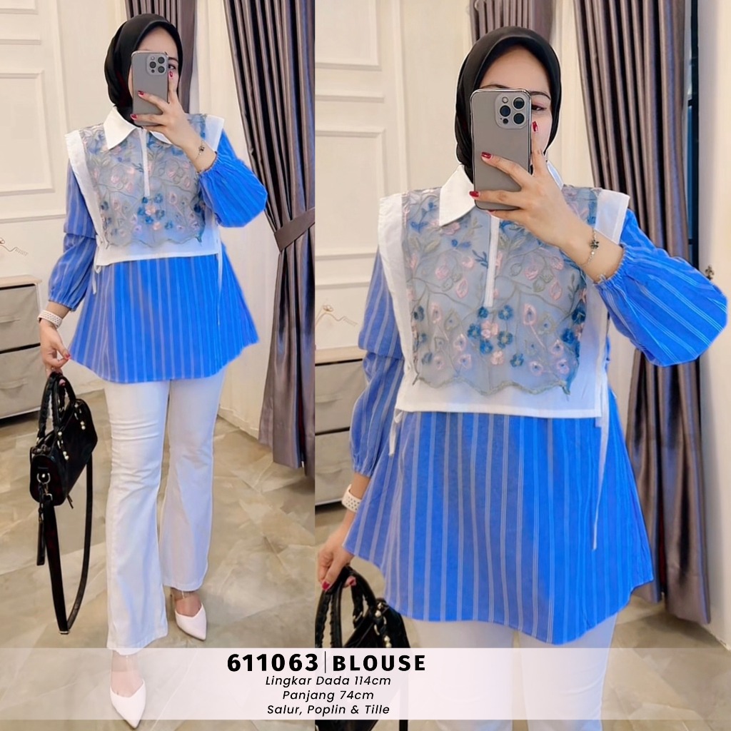Jual EXTU HERITAGE - ARINDI Blouse Rompi Tile, Blouse Wanita Stylish ...