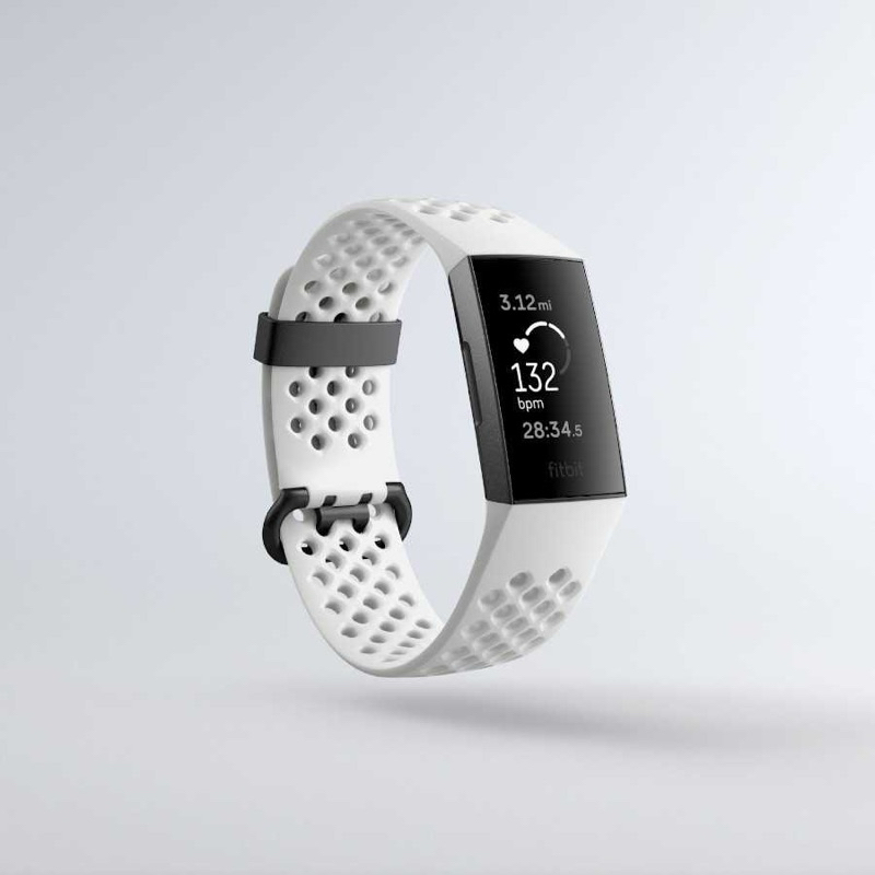 Jual Produk Fitbit Charge 3 SE Frost White / Graphite Aluminum Fitness ...