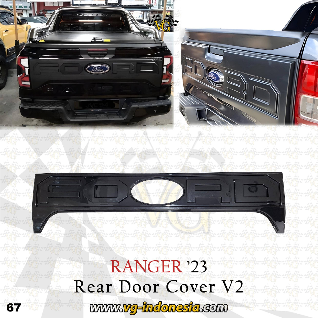 Jual Rear Trunk Door Guard Ford Ranger 2023 Guard Body Kit Ford Ranger ...