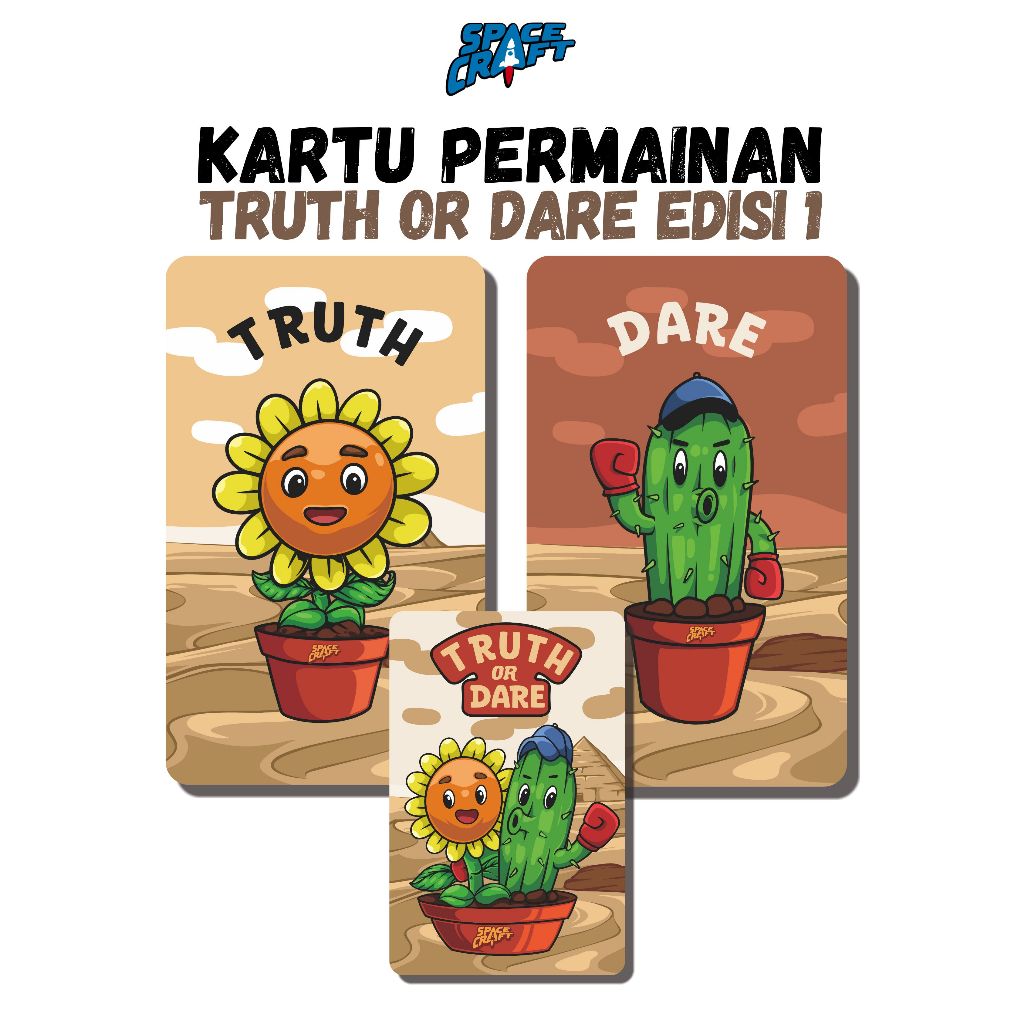 Jual Kartu Truth or Dare Plant Edition | 50 Kartu Tantangan ...
