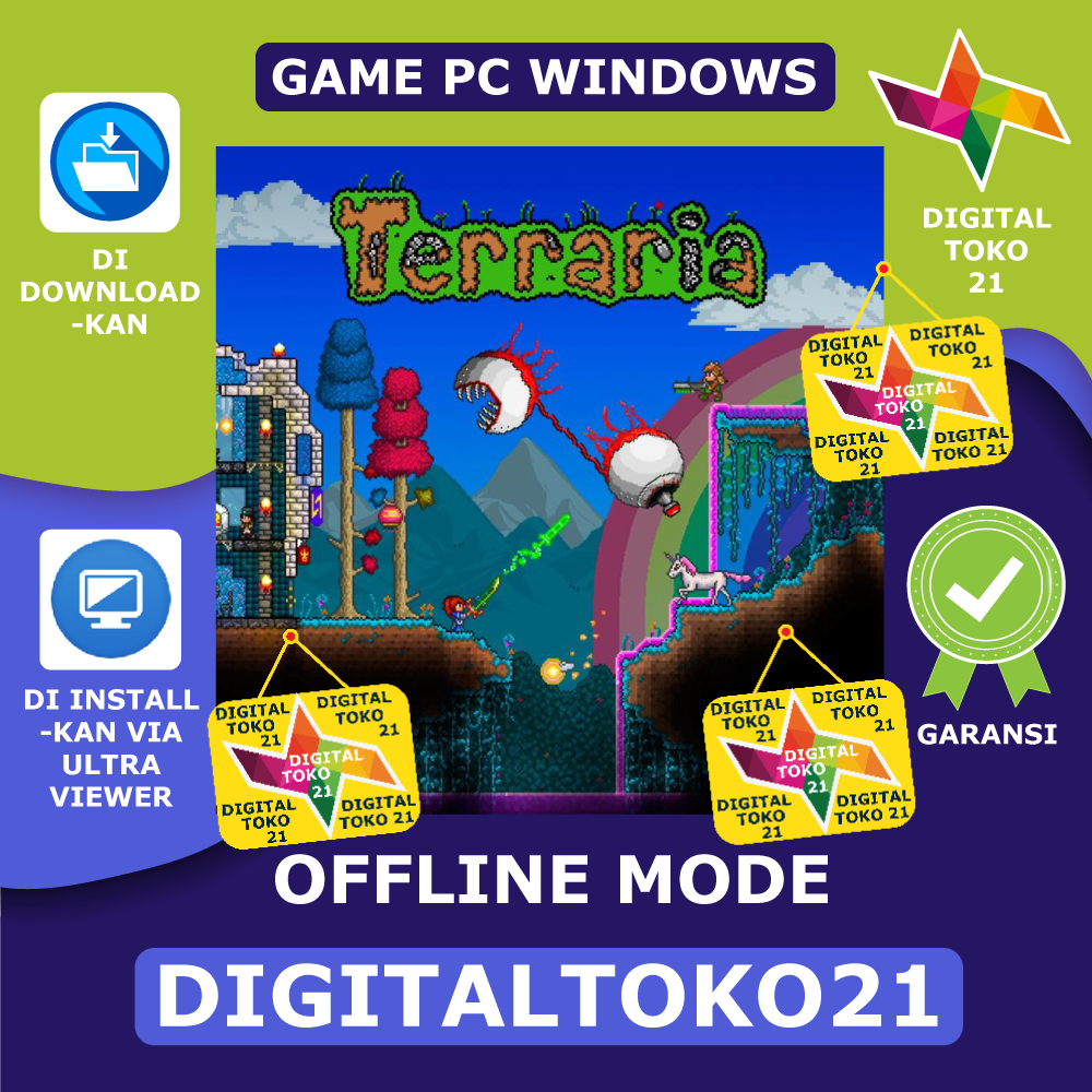 Jual [Diinstallkan] Terraria Full Version Game Windows Full Tested PC