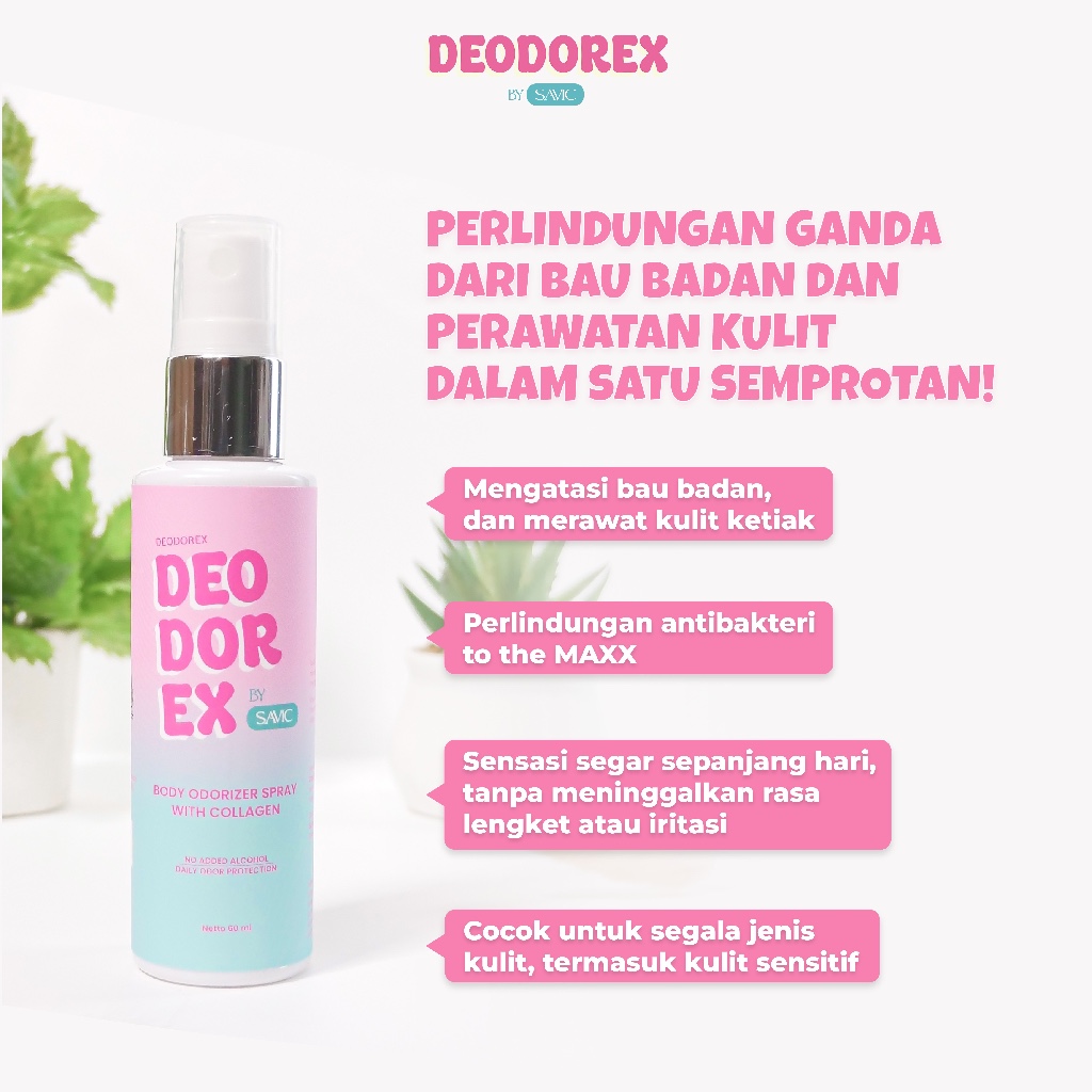 Jual Savic Deodorex Collagen - Body Spray Deodorant Tubuh Bau Ketek Bau ...