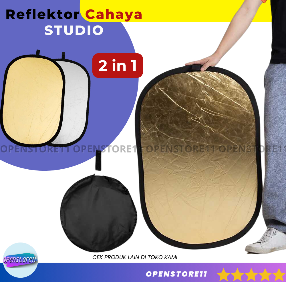 Jual Reflektor Cahaya Studio 2 in 1 Foldable for Lighting Softbox ...