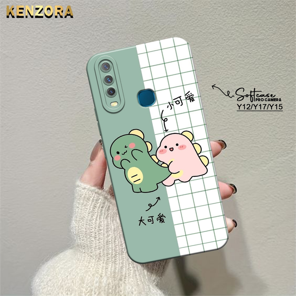 Jual Kenzora Case VIVO Y12/Y15/Y17 Fashion Case Kartun Dino Cute