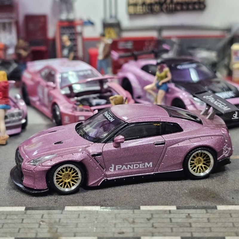 2024年のクリスマス Passion R GT Nissan Pandem GT Mini Jual Pink 35GT lb 123 TSM ミニカー