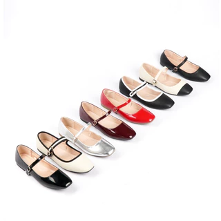 Blow Ariel Mary Jane Flats Shoes Wanita Sepatu Hitam Balet Women Shoes BLNW 0101