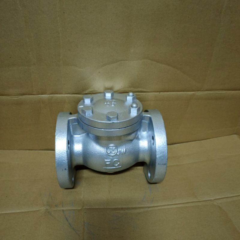 Jual Swing Check Valve Cast Iron Kitz Inch Flange Jis K Dn Shopee Indonesia