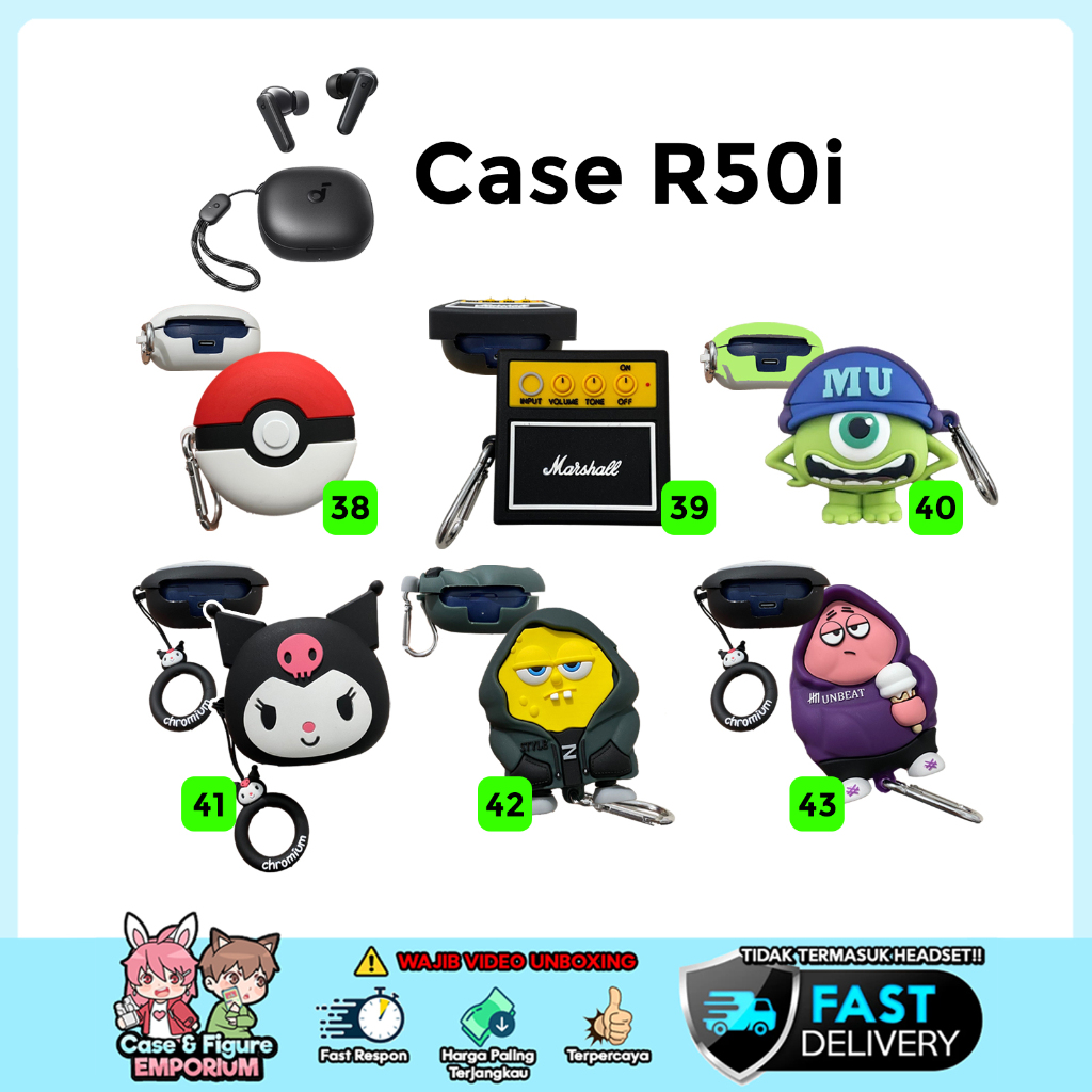 Jual [R50i] Case Soundcore R50i Karakter Premium Quality Soft Silicon ...