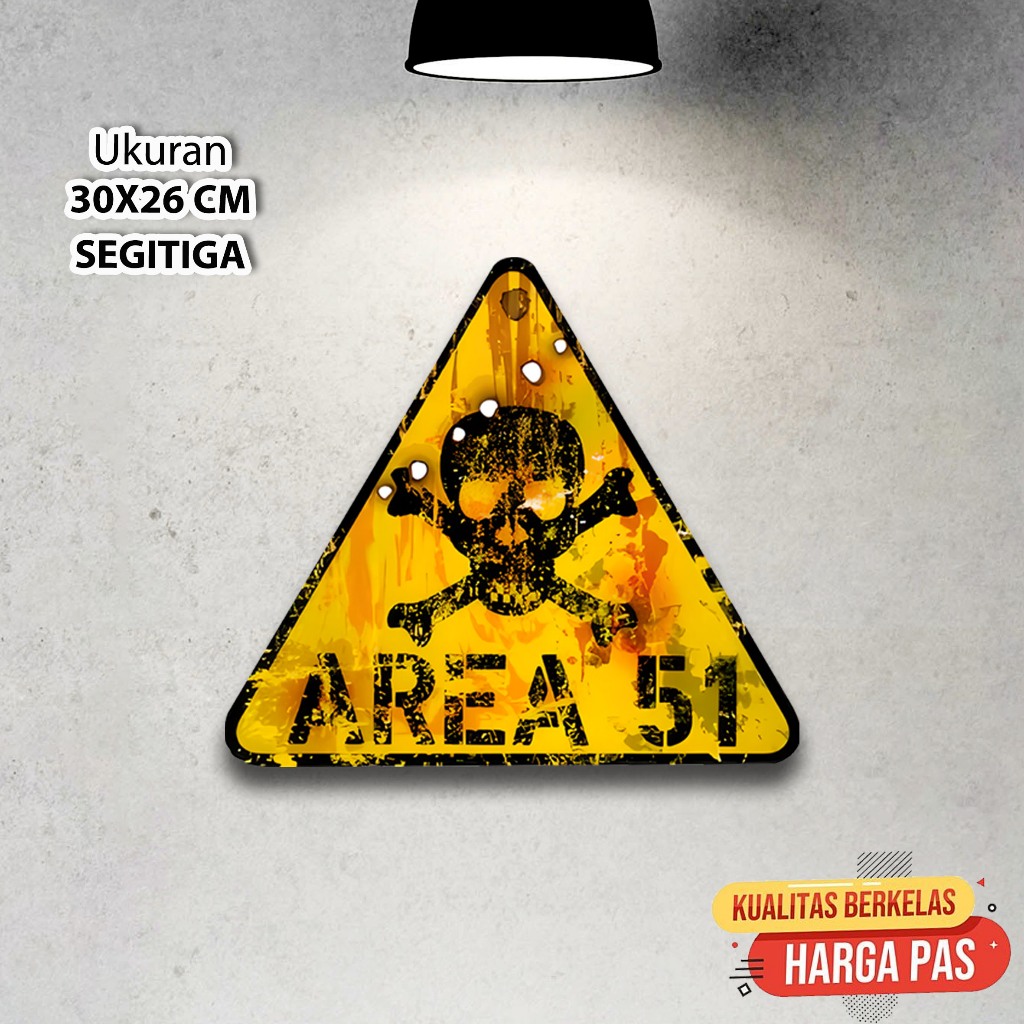 Jual 1 SET HIASAN DINDING RETRO HAZARD TANDA PERINGATAN DAPAT 6 PCS ...