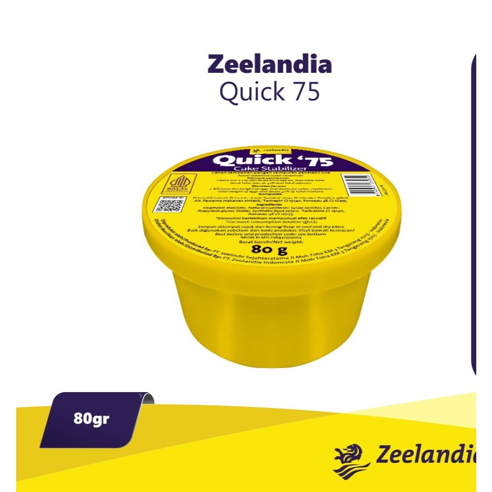 Jual ZEELANDIA QUICK 75 SP 80GR | Shopee Indonesia