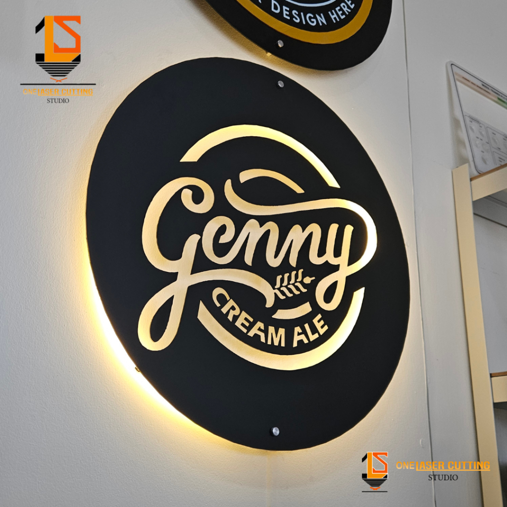 Jual Papan Logo Usaha LED Custom | Neon Sign Akrilik Dinding Menyala ...