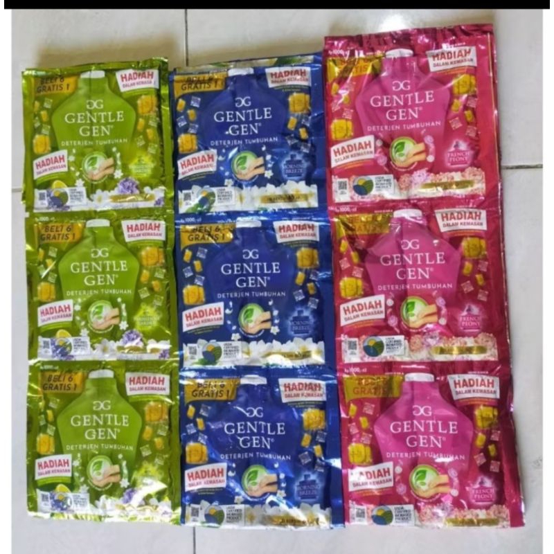 Jual GENTLE GEN DETERJEN - 1 RENTENG 14 SACHET - BERHADIAH DALAM ...