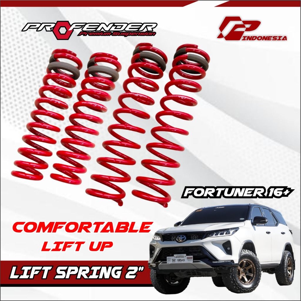 Jual SPRING PER LIFT UP 40mm PROFENDER - Toyota Fortuner GD VRZ 16 ...