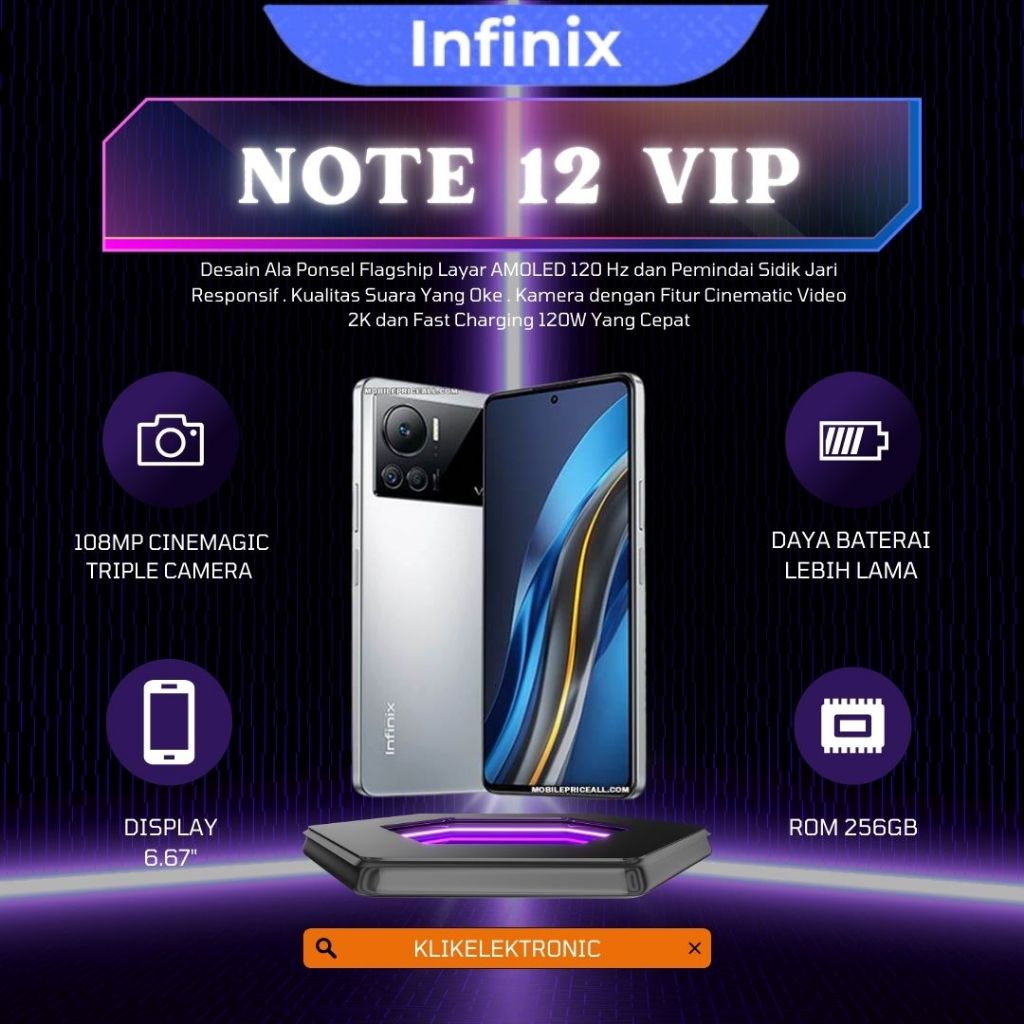 Jual FLASH SALE 11.11 !!! TURUN HARGA INFINIX NOTE 12 VIP , NOTE 12 ...