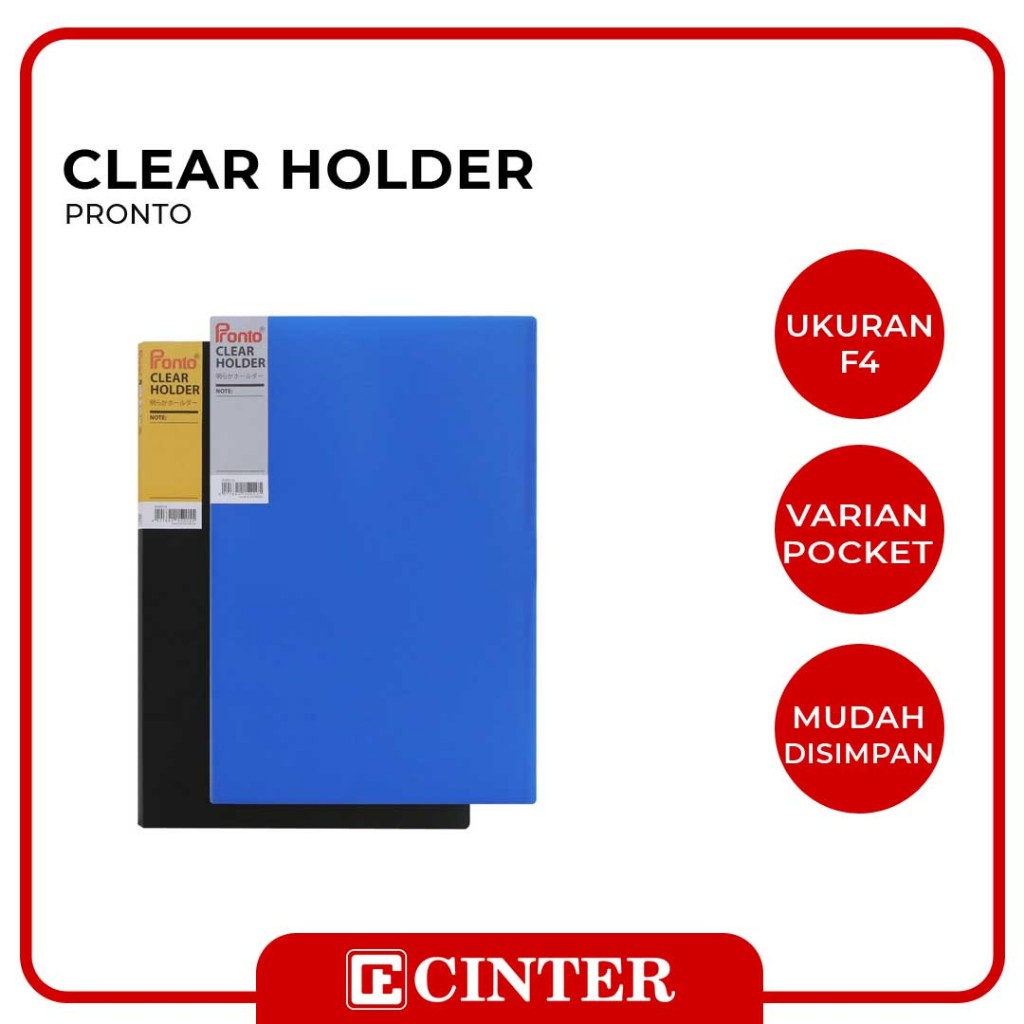 Jual PRONTO - CLEAR HOLDER / MAP / TEMPAT PENYIMPANAN DOKUMEN UKURAN F4 ...