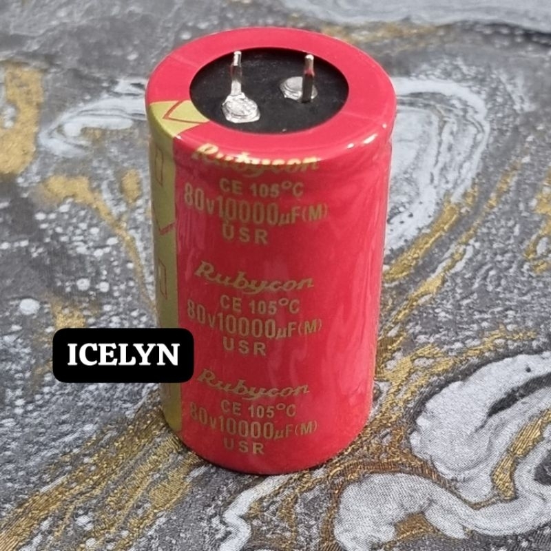 Jual USR Elco 10000uf 80v Rubycon USR Merah Elko Rubicon Red Original ...