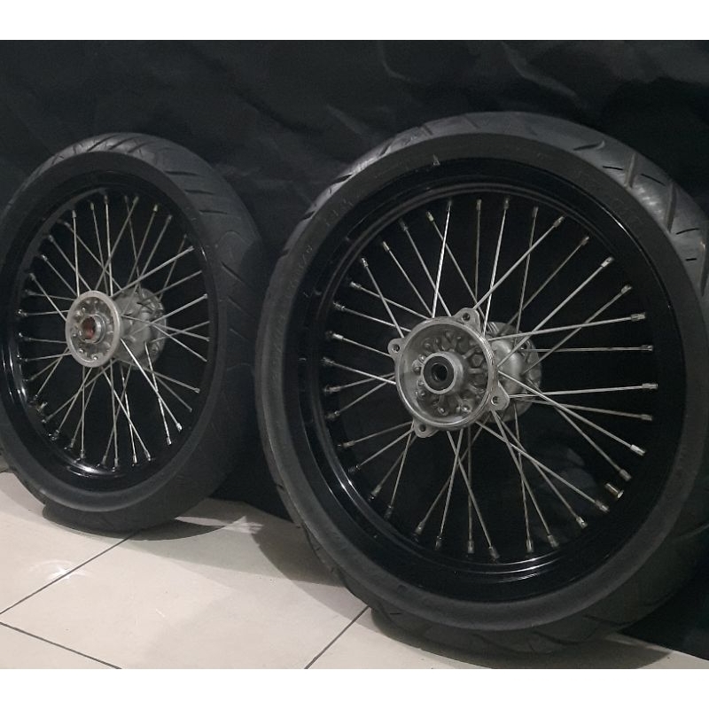 Jual BAN SET / WHEELSET SUPERMOTO SUMO DT VELG SUPERMOTO ORIGINAL ...