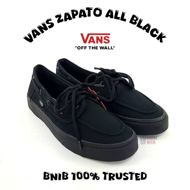 Vans zapato all black sales