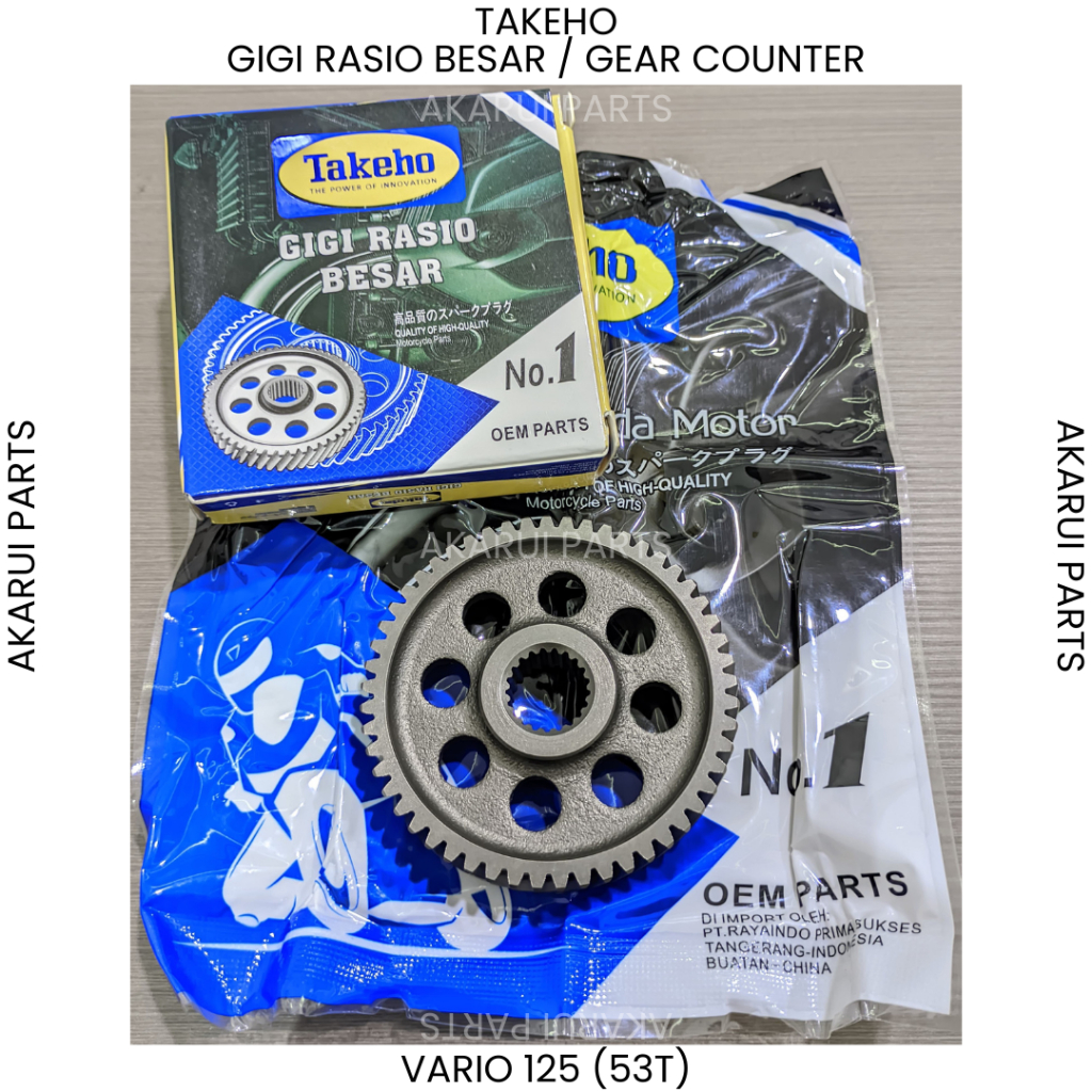 Jual TAKEHO GIGI RASIO BESAR / GEAR COUNTER MOTOR VARIO 125 (53T ...