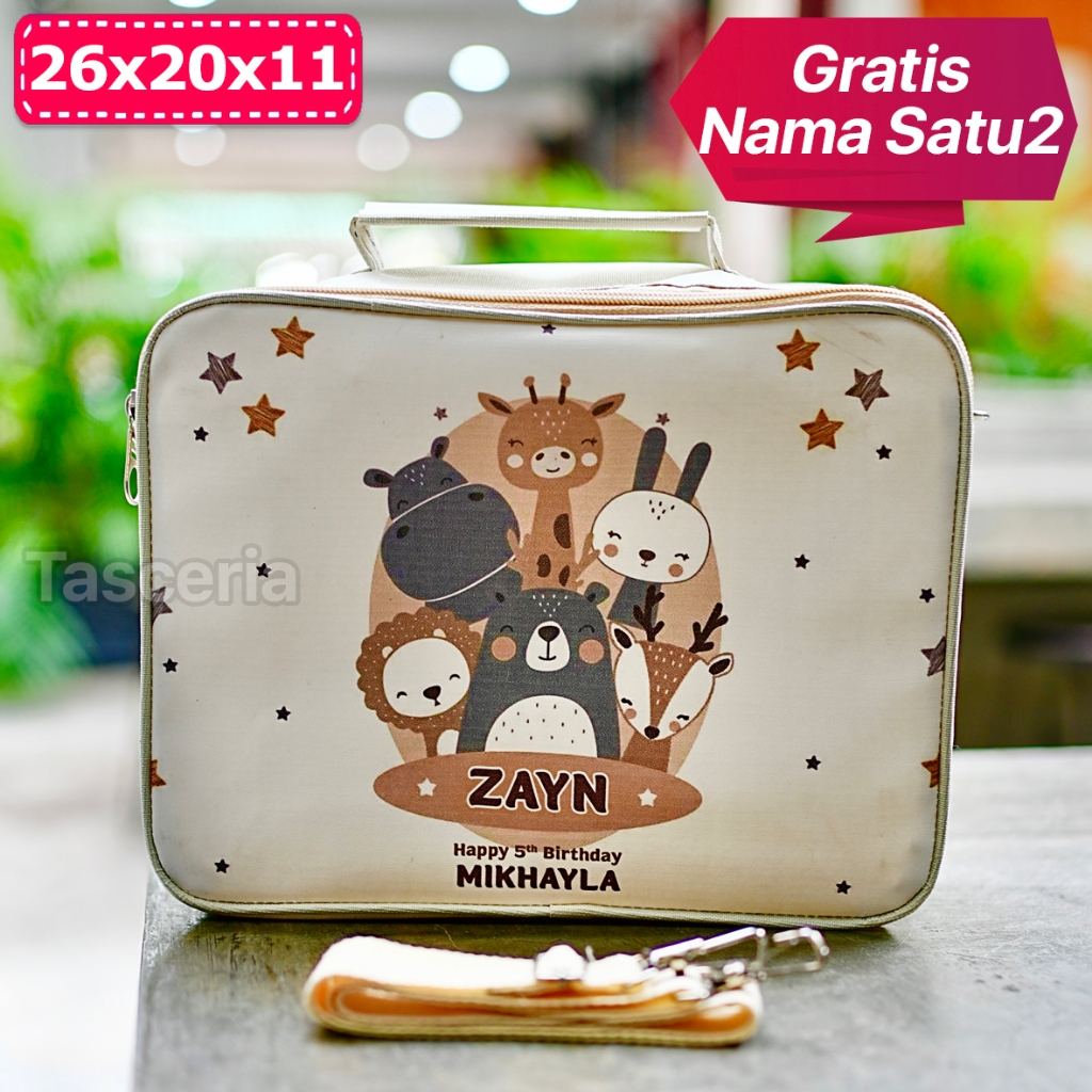 Jual Tas Selempang Ultah Anak Animal Cute / Tas Selempang Anak Cowok