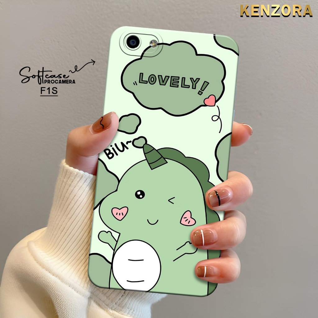 Jual Kenzora Case Oppo F1S Terbaru Fashion Case Kartun Dino Cute