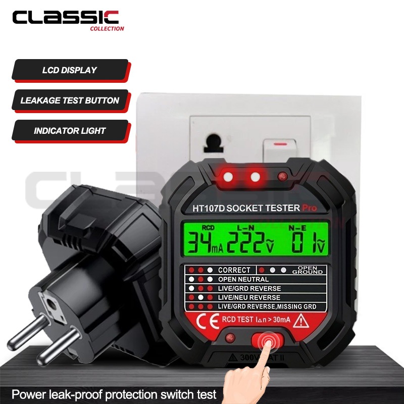 Jual Socket Tester 48V-250V Penguji Soket Listrik Earthing Tester ...