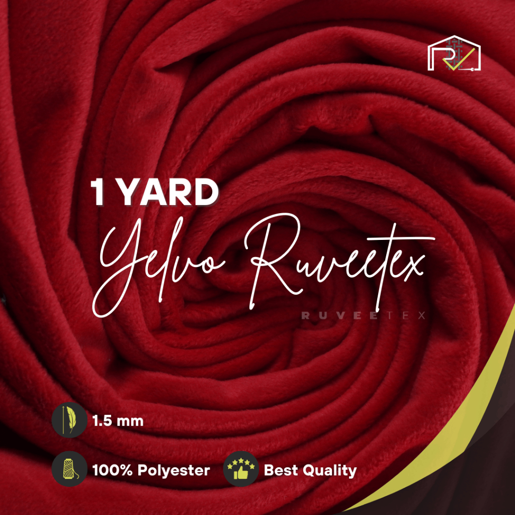 Jual Ruveetex Kain Yelvo Ruveetex 1.5mm Kain Bulu Lembut 1 Yard (90 cm ...