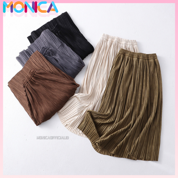 Jual Monica Skirt Premium Wanita Rok Korean Style Rok Big Size Rok ...