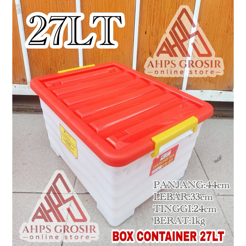 Jual container box plastik 27 liter merk sl plastik tebal dan kuat ...