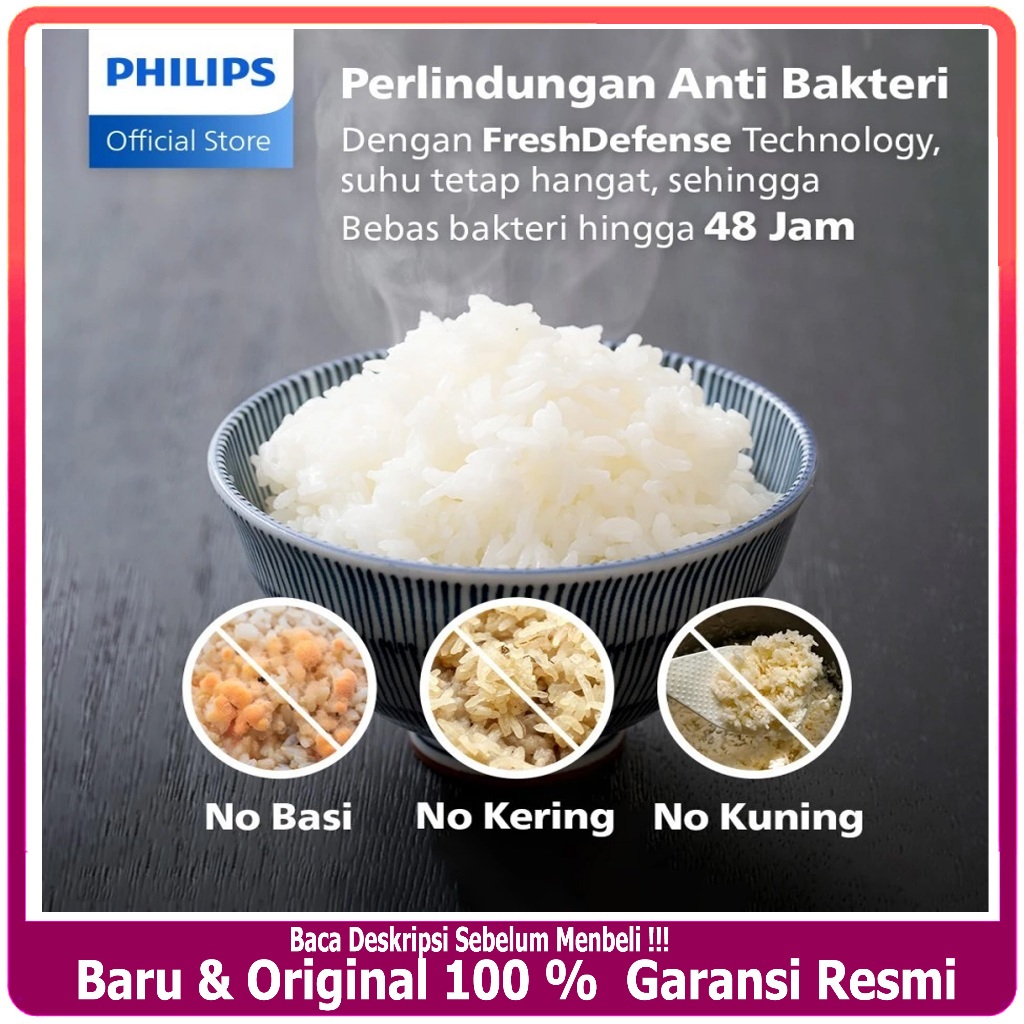 Jual PHILIPS HD3210-32 / Rice Cooker Philips HD3210 - 1,8L / Magic Com ...