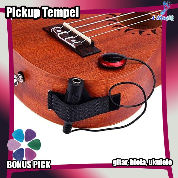 Jual Pickup Gitar tempel Profesional Piezo Kontak spul mic Mikrofon ...
