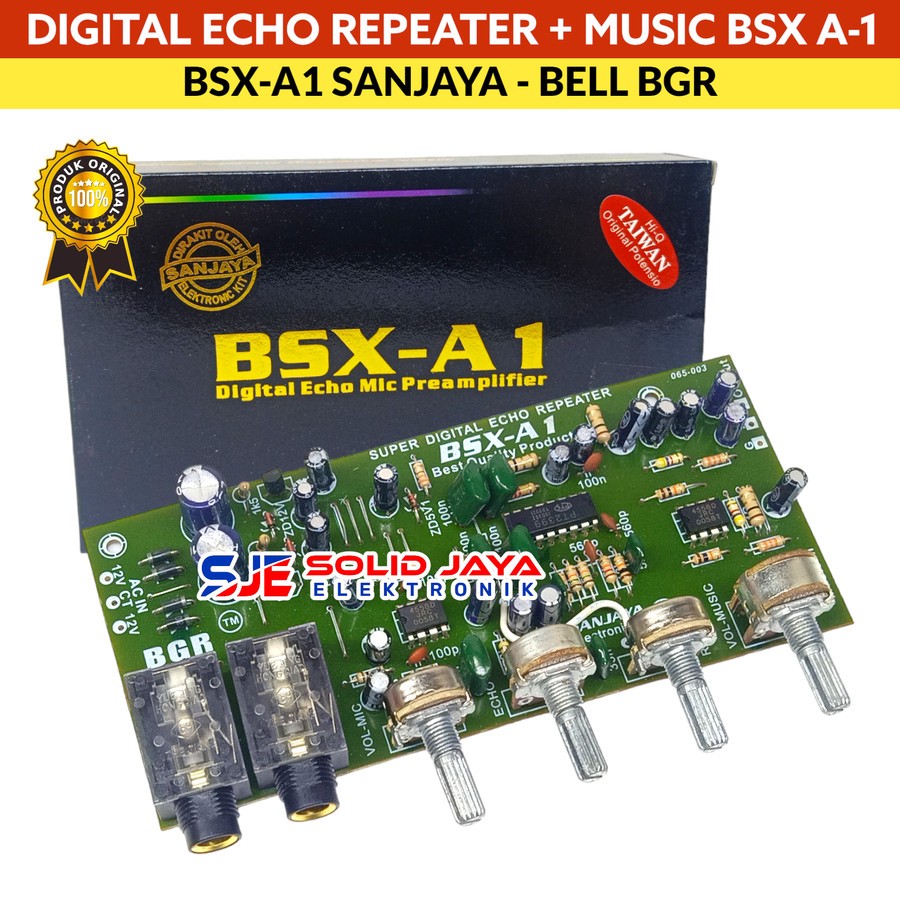 Jual KIT DIGITAL ECHO BSX-A1 REPEATER SANJAYA TONE CONTROL STEREO PLUS