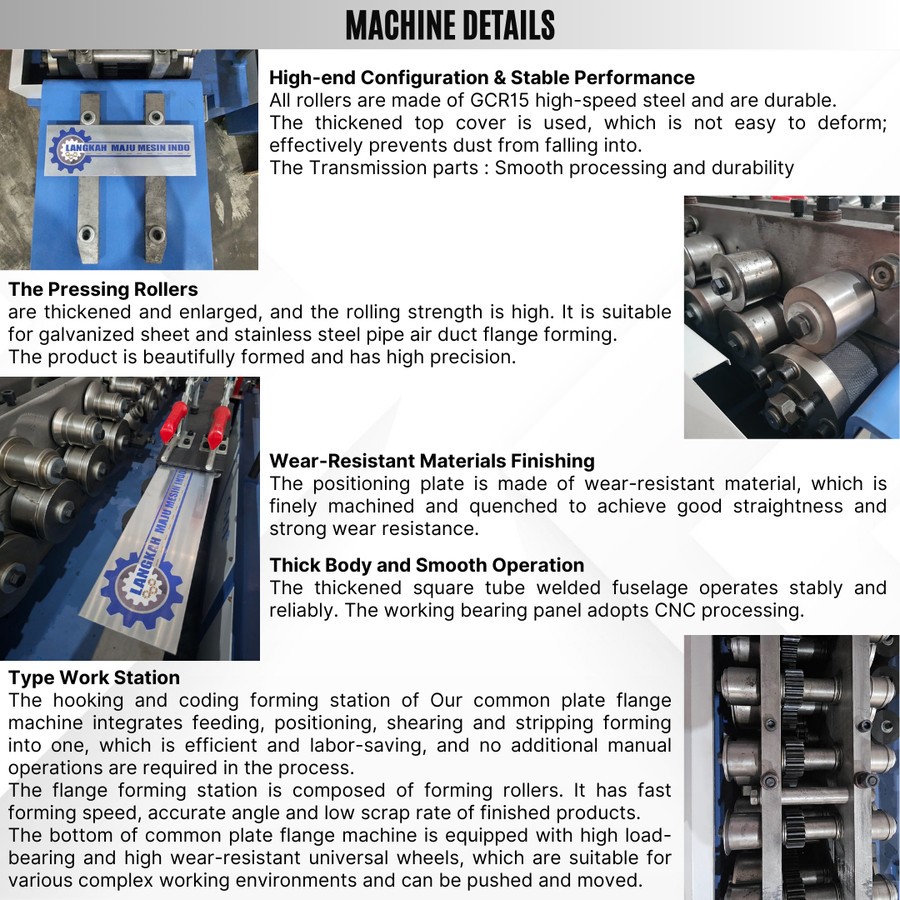 Jual HVAC Ducting Common Plate Flange Machine - Mesin Common Flange ...