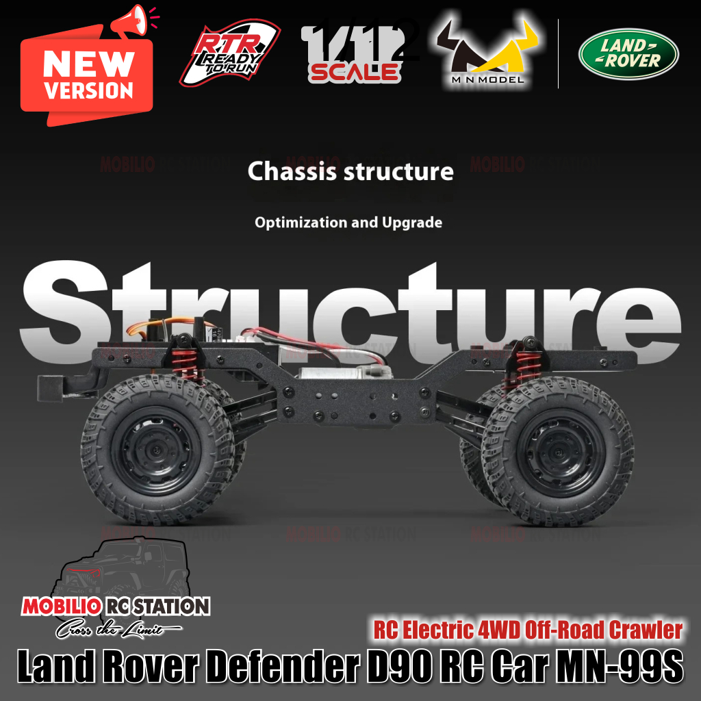Jual RC MN99S 1/12 Rock Crawler Model D90 Offroad 4WD Full Propo RTR ...