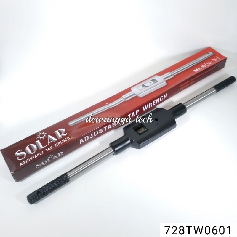 Jual SOLAR tap wrench No.6 Stang tap manual full besi gagang taping ...