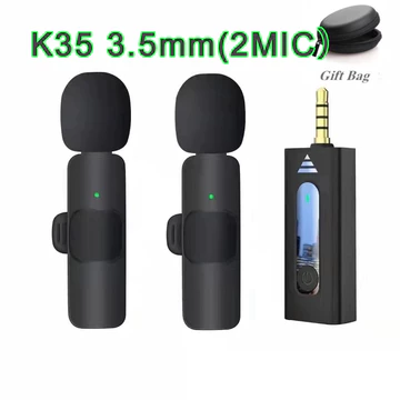 TINW 3 In1 3.5mm Mikrofon Nirkabel Lavalier Mic Portabel Audio Video Pembuatan Rekaman Wireless