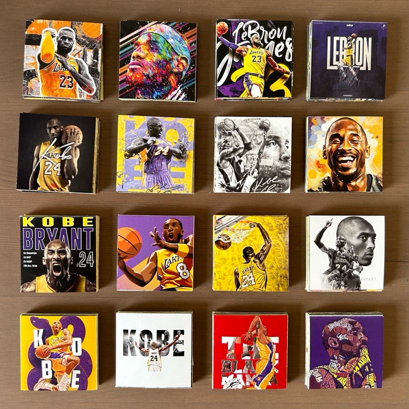 Jual mail sticker basketball NBA 4x4cm [25pcs] Kobe/Lebron/Jordan READY ...