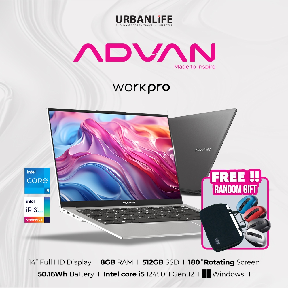 Jual ADVAN Laptop WORKPRO Lite INTEL CORE i5-12450H 14”IPS FHD 8GB ...