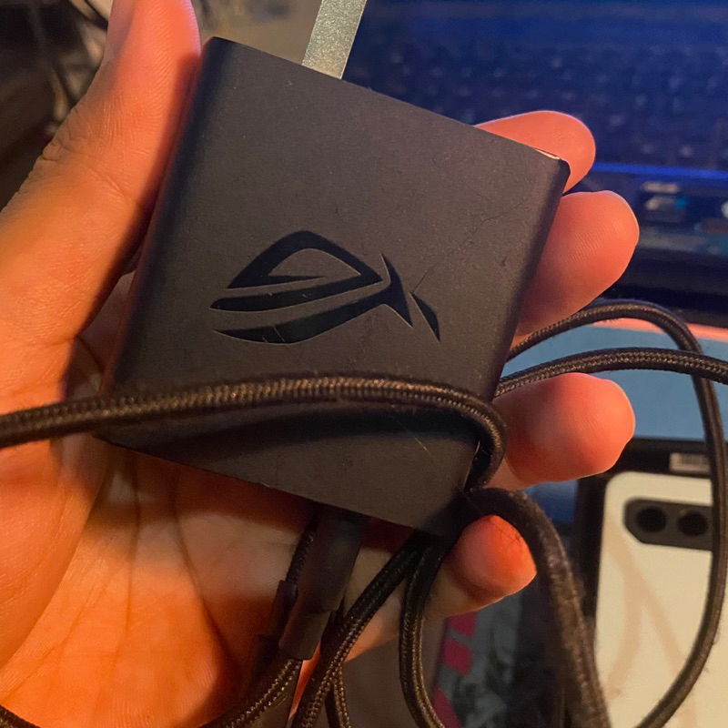 Jual charger copotan asus ROG 65w hyper ultra fast charging kabel 5 5s ...