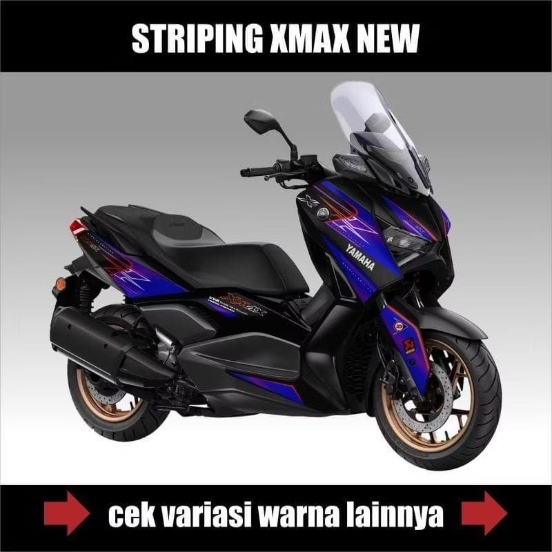 Jual Stiker Striping Motor Xmax new 250 Cyber Cyti / Sticker Decal ...