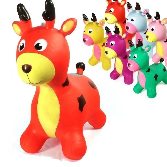 Jual Et05 BENTUK RUDOLF Jumping Kuda Karet Mainan Anak Musik Viral ...