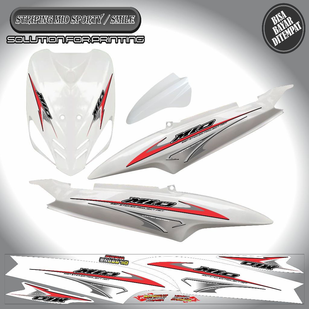 Jual STRIPING VARIASI STICKER YAMAHA MIO SPORTY / MIO SMILE MOTIF ...