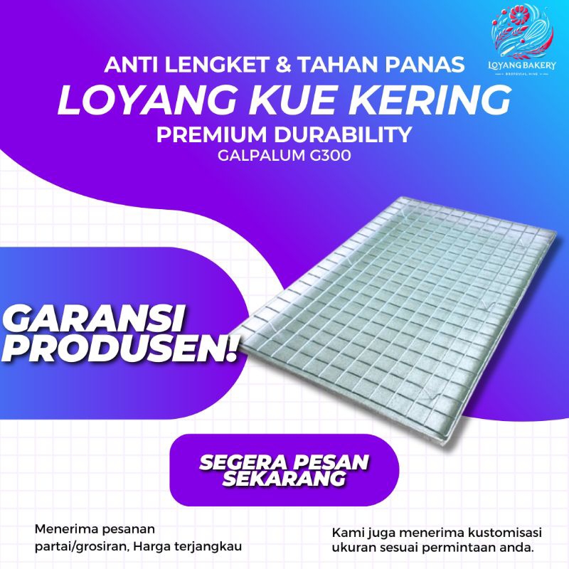 Jual loyang kue kering / cooling rak bahan tebal alat pendingin roti ...