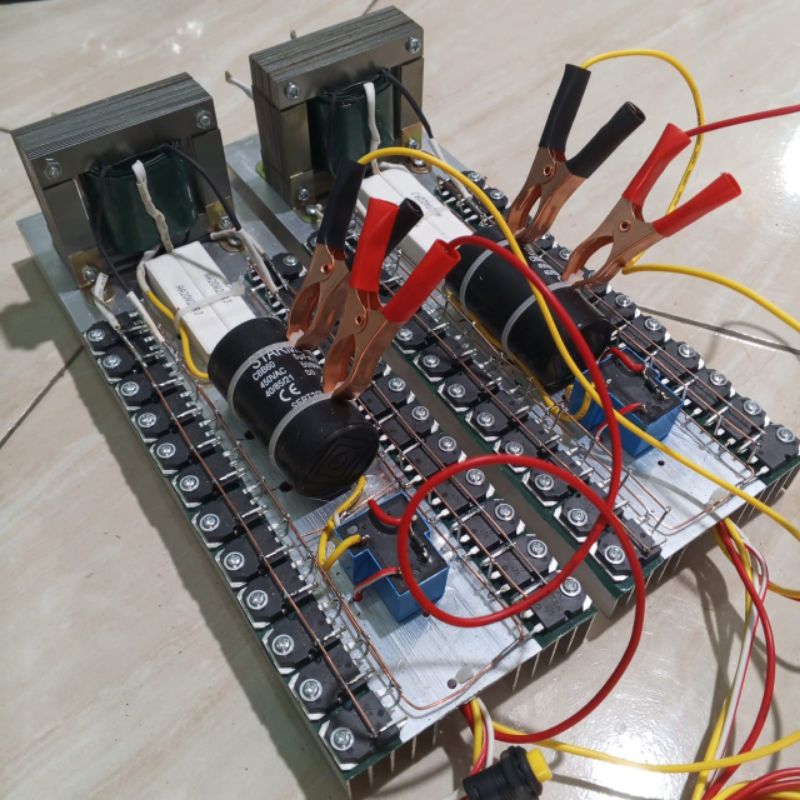Jual inverter pac 24 transistor inverter ultrasonik trafo 5 amper murni ...