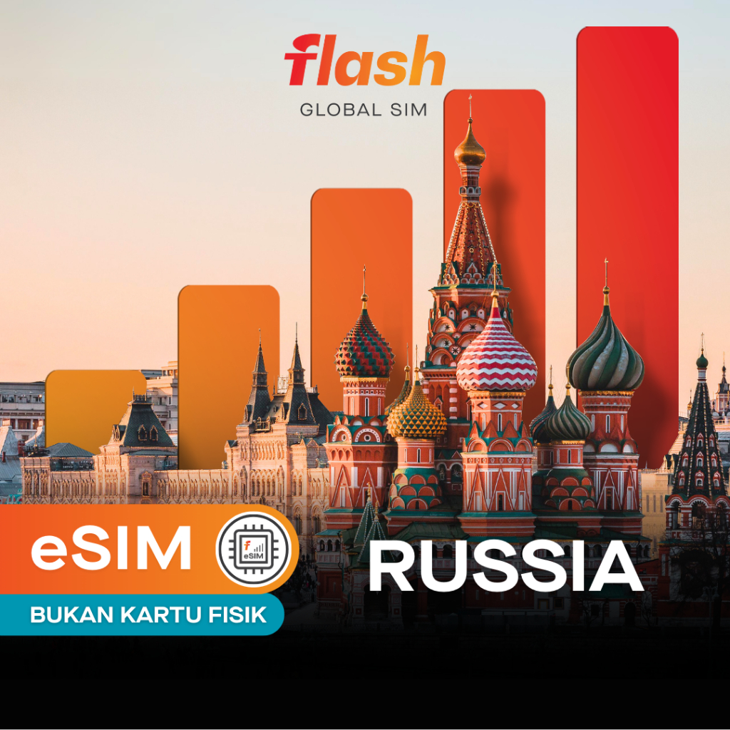 Jual eSIM Russia Big Quota Flash Global (eSIM Rusia) | Shopee Indonesia