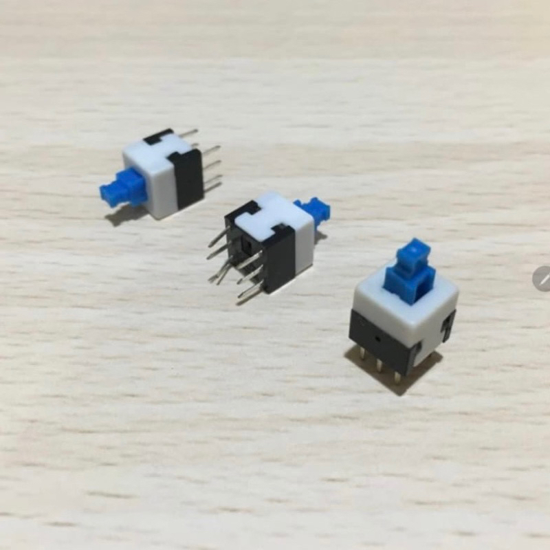 Jual Switch Push Button Saklar Push ON OFF 6Pin 6 PIN 8x8 MM 0.1A 30V ...