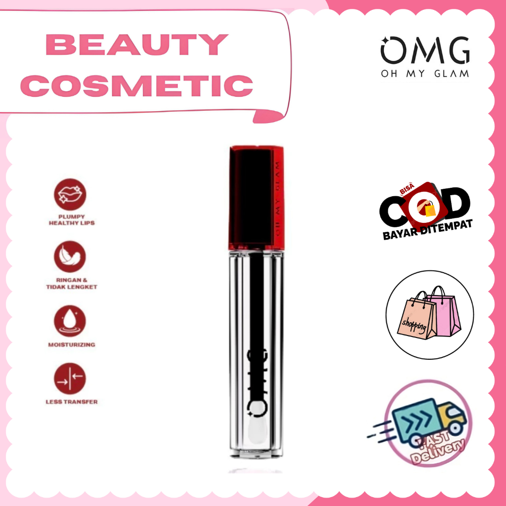 Jual OMG OH MY GLAM Gloss Lip Finish, Transform Your Lip Cream From