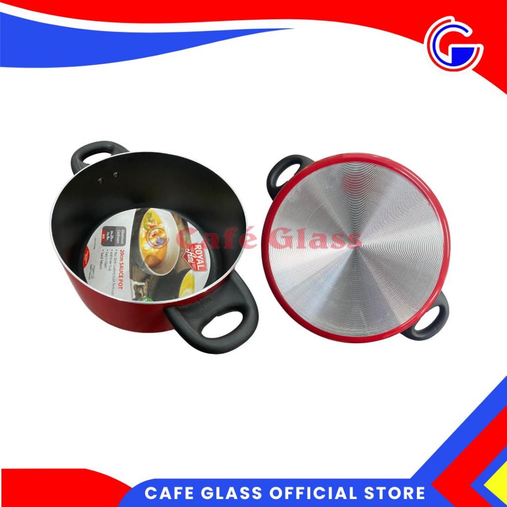 Sauce Pot Teflon + Handle 20Cm Royal Ami Non-Stick - Teflon Panci Sayur Anti Lengket