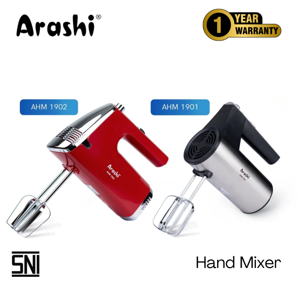 Jual Arashi Hand Mixer AHM 1901 1902 190Watt Pengocok Pillihan