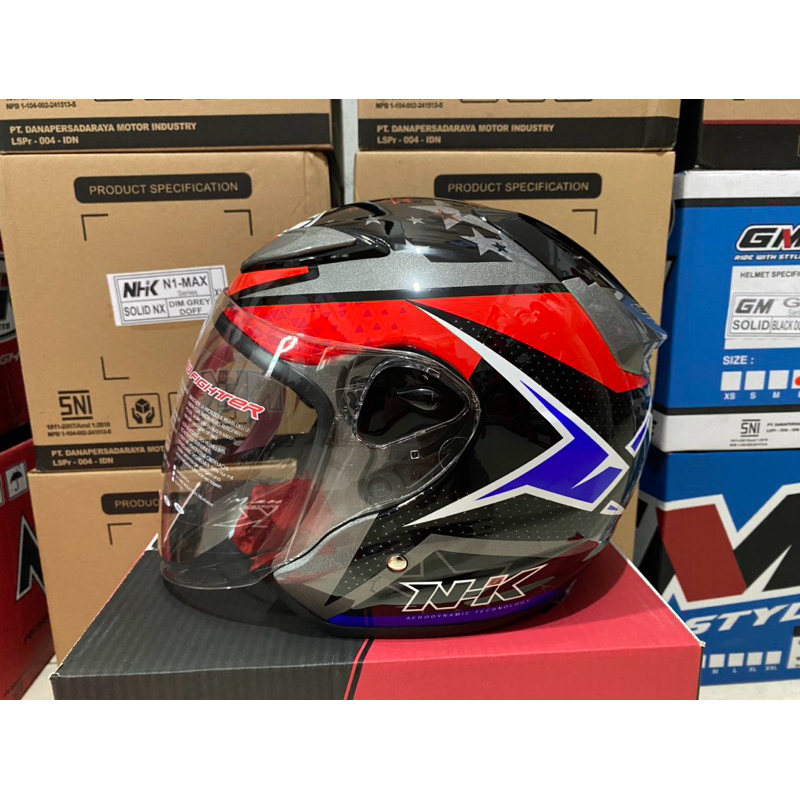Jual NHK R6 Starlite Grey Red | Shopee Indonesia